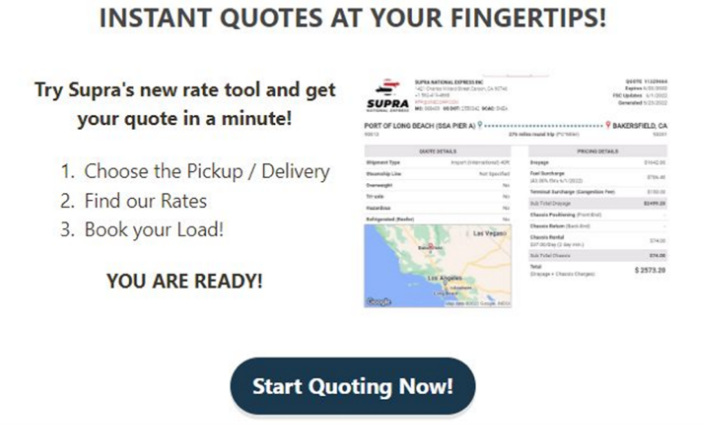 DrayMaster makes getting a quote faster so you better prioritize truck appointments